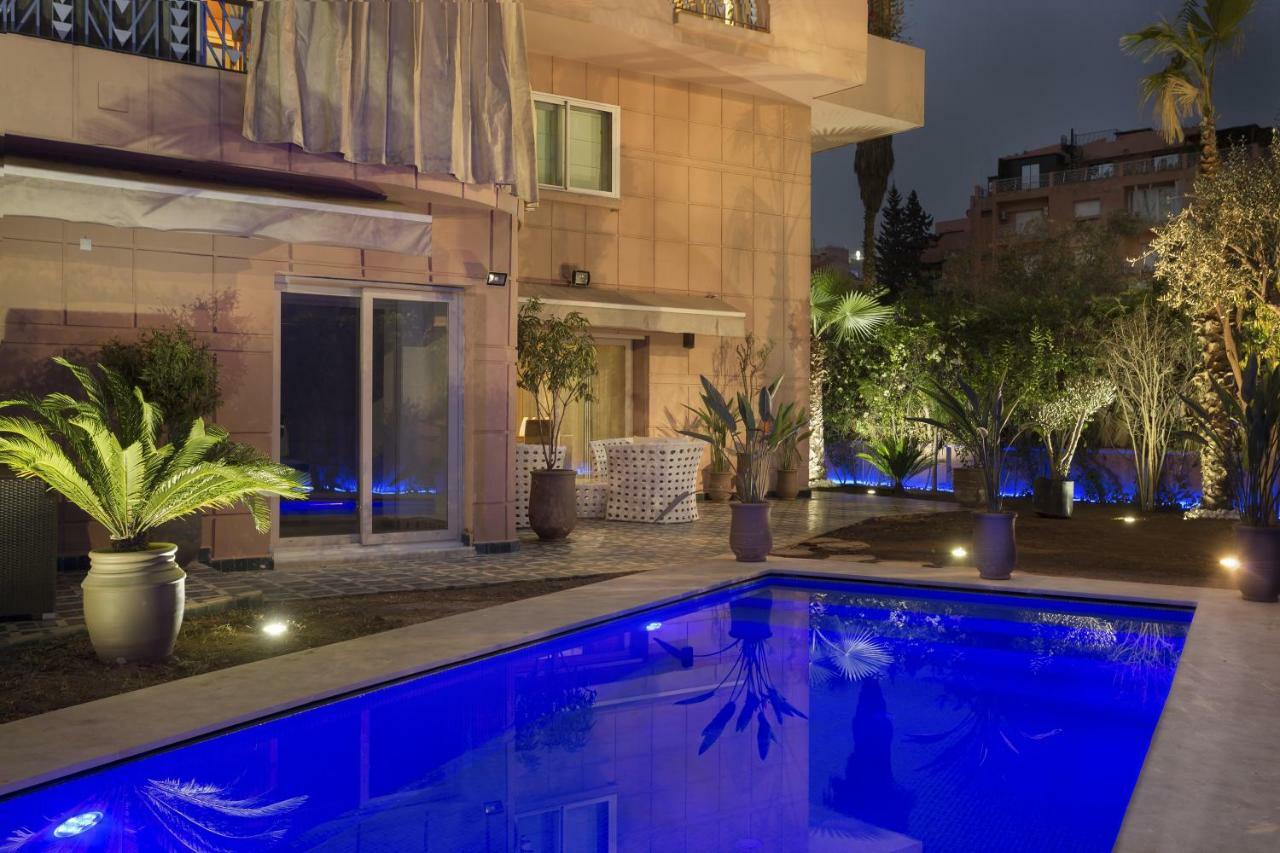 The Ruby Apartment With Private Swimming Pool - Hivernage Quarter - By Goldex Marrakech Marrákes Kültér fotó